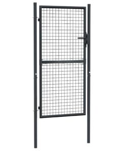 vidaXL Tuinhek van gaas gegalvaniseerd staal 100x175 cm grijs