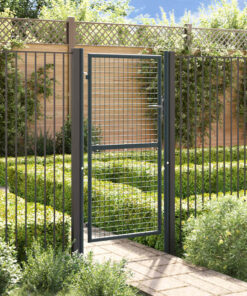 vidaXL Tuinhek van gaas gegalvaniseerd staal 100x175 cm grijs