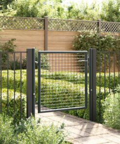 vidaXL Tuinhek van gaas gegalvaniseerd staal 100x75 cm grijs