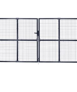 vidaXL Tuinhek van gaas gegalvaniseerd staal 300x200 cm grijs