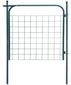 vidaXL Tuinhekpoort 100x100 cm Groen