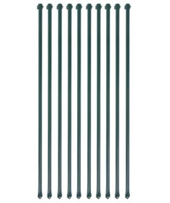 vidaXL Tuinpalen 1 m metaal groen 10 st
