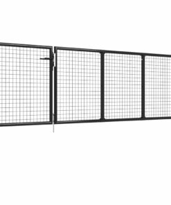 vidaXL Tuinpoort staal 350x100 cm antraciet