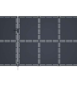 vidaXL Tuinpoort staal 350x150 cm antraciet