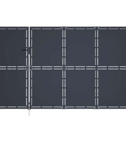 vidaXL Tuinpoort staal 350x175 cm antraciet