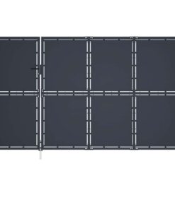 vidaXL Tuinpoort staal 350x200 cm antraciet