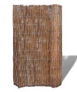 vidaXL Tuinscherm 300x100 cm wilgenhout