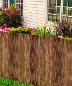 vidaXL Tuinscherm 300x100 cm wilgenhout