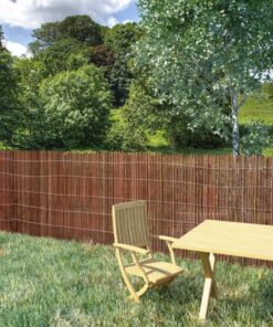 vidaXL Tuinscherm 300x100 cm wilgenhout