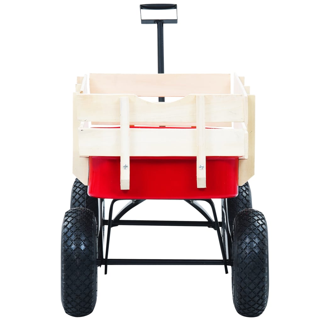 vidaXL Tuinwagen 150 kg rood - Image 5
