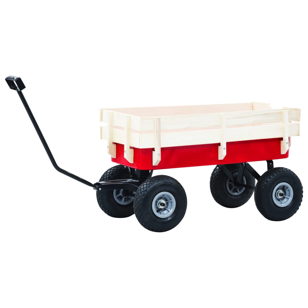 vidaXL Tuinwagen 150 kg rood - Image 7