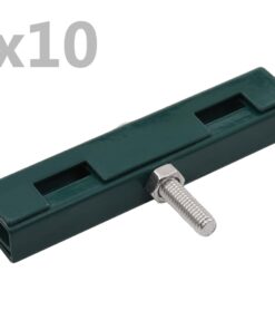 vidaXL U-matverbinding 10 sets groen