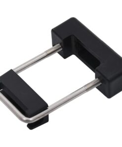 vidaXL U-verbinding met kunststof voor hekpaal 25 sets 60x40 mm