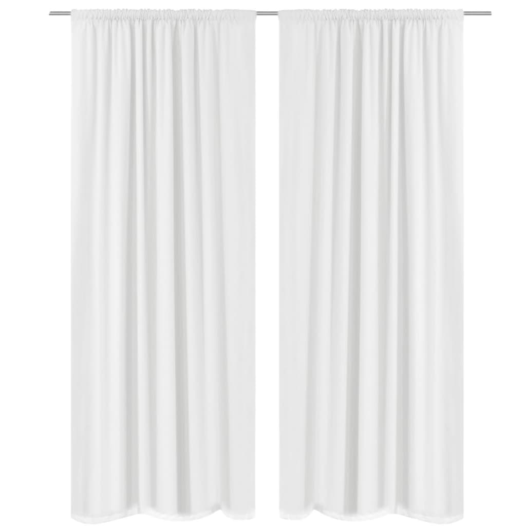 vidaXL Verduisterende gordijnen dubbellaags 140x245 cm wit