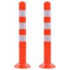 vidaXL Verkeerspalen 75 cm kunststof 2 st