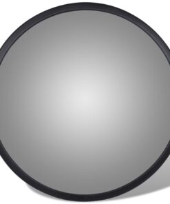 vidaXL Verkeersspiegel voor binnen 30 cm acryl zwart