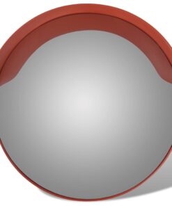 vidaXL Verkeersspiegel voor buiten 60 cm PC-kunststof oranje