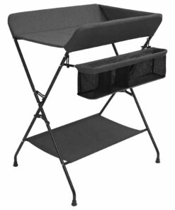 vidaXL Verschoontafel ijzer antracietkleurig