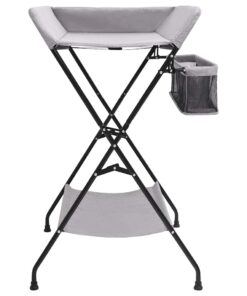 vidaXL Verschoontafel ijzer lichtgrijs