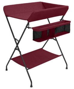 vidaXL Verschoontafel ijzer rood