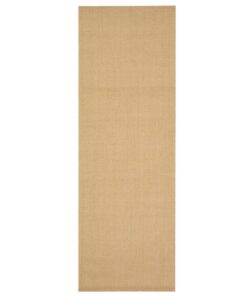 vidaXL Vloerkleed 66x200 cm natuurlijk sisal