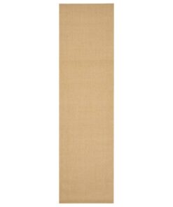 vidaXL Vloerkleed 80x300 cm natuurlijk sisal