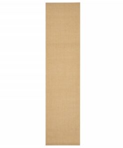 vidaXL Vloerkleed 80x350 cm natuurlijk sisal