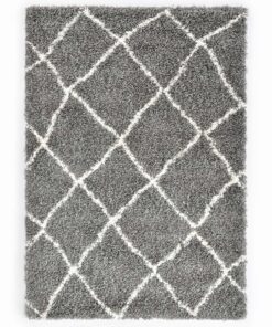 vidaXL Vloerkleed Latwerk Grijs 230 x 160 cm Polypropyleen