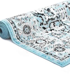 vidaXL Vloerkleed Lichtblauw 80 x 150 cm Polyetheen