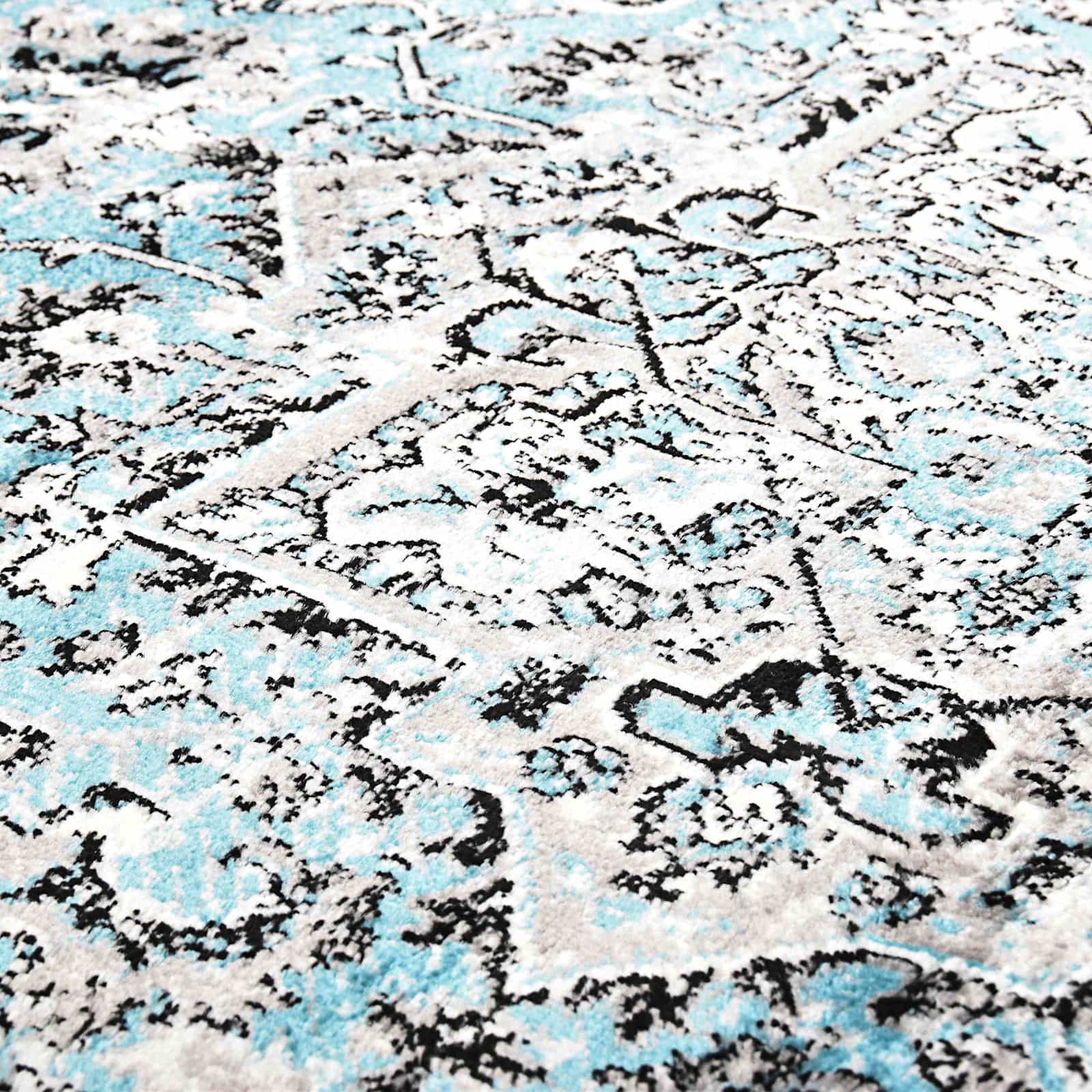 vidaXL Vloerkleed Lichtblauw 80 x 150 cm Polyetheen - Image 4