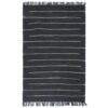 vidaXL Vloerkleed chindi handgeweven 120x170 cm katoen antraciet