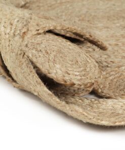 vidaXL Vloerkleed handgemaakt 120 cm gevlochten jute