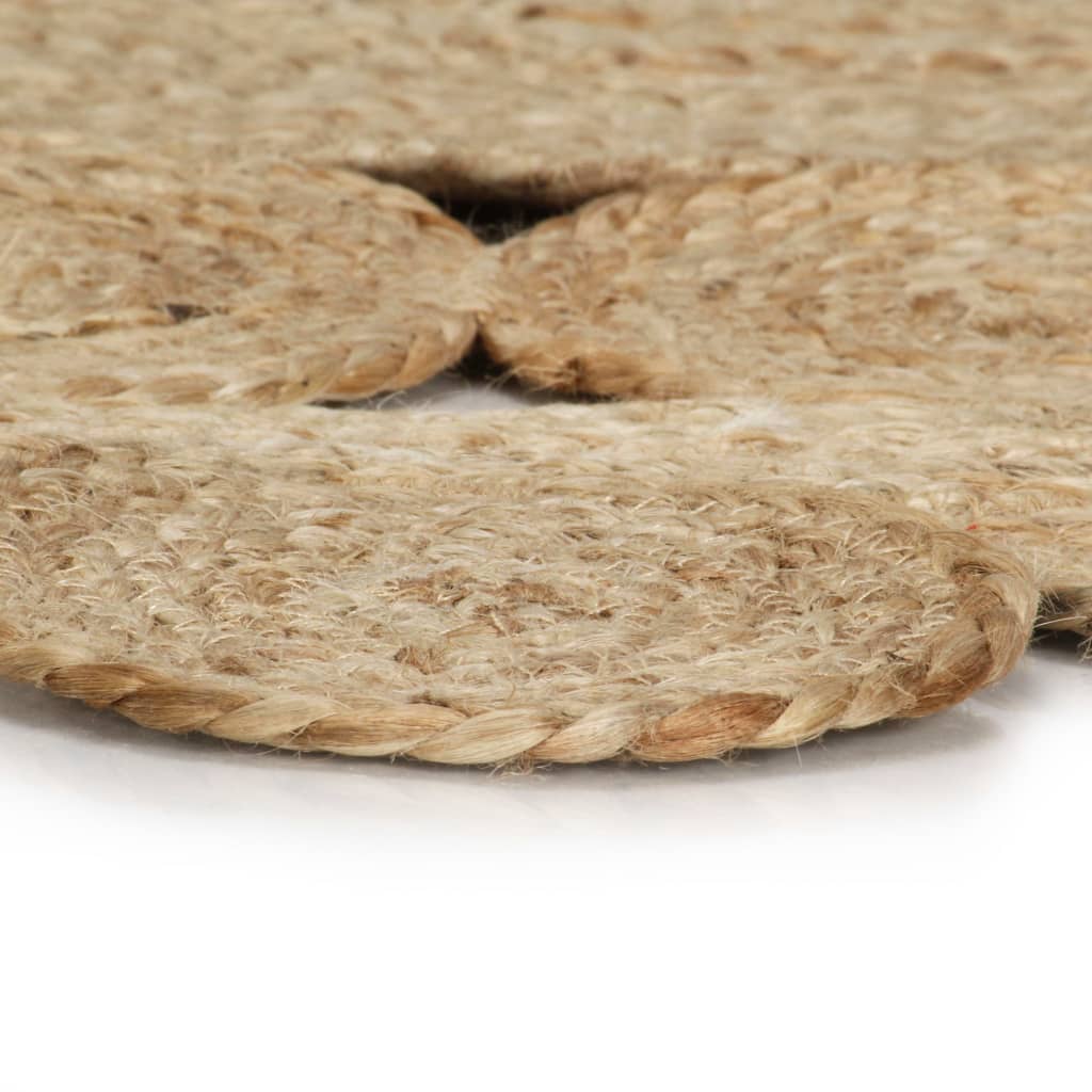 vidaXL Vloerkleed handgemaakt 120 cm gevlochten jute - Image 3