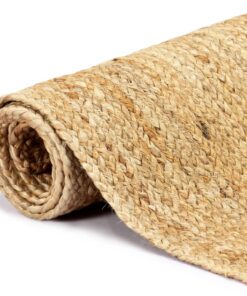 vidaXL Vloerkleed handgemaakt 120x180 cm jute naturel