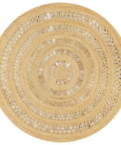 vidaXL Vloerkleed handgemaakt 150 cm gevlochten jute