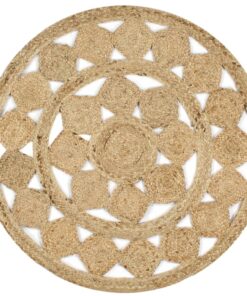 vidaXL Vloerkleed handgemaakt 150 cm gevlochten jute