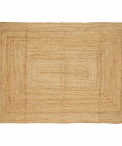 vidaXL Vloerkleed handgemaakt 160x230 cm jute naturel