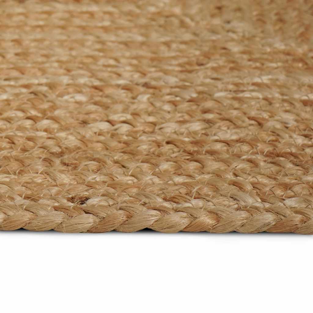 vidaXL Vloerkleed handgemaakt 160x230 cm jute naturel - Image 5