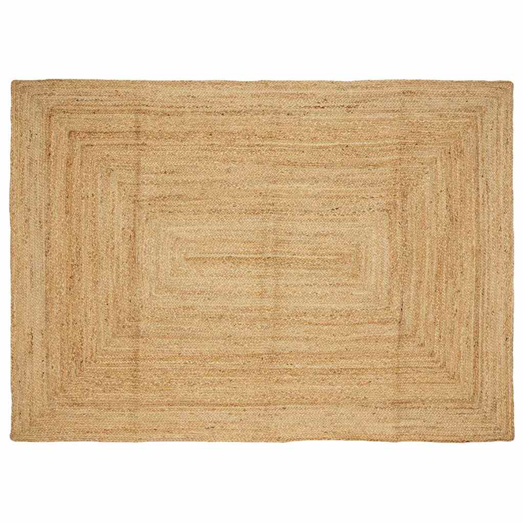 vidaXL Vloerkleed handgemaakt 160x230 cm jute naturel