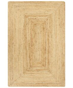 vidaXL Vloerkleed handgemaakt 80x160 cm jute naturel