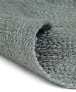 vidaXL Vloerkleed handgemaakt rond 120 cm jute olijfgroen