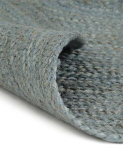 vidaXL Vloerkleed handgemaakt rond 90 cm jute olijfgroen