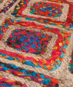 vidaXL Vloerkleed wasbaar anti-slip 120x180 cm meerkleurig