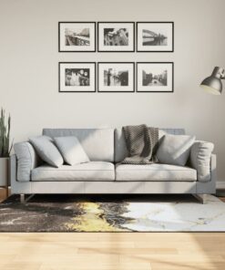 vidaXL Vloerkleed wasbaar anti-slip 120x180 cm meerkleurig