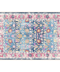 vidaXL Vloerkleed wasbaar anti-slip 160x230 cm meerkleurig