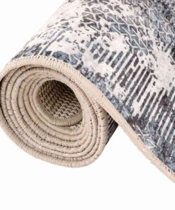 vidaXL Vloerkleed wasbaar anti-slip 160x230 cm meerkleurig