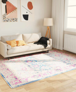 vidaXL Vloerkleed wasbaar anti-slip 160x230 cm meerkleurig