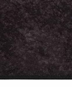 vidaXL Vloerkleed wasbaar anti-slip 400x300 cm antracietkleurig