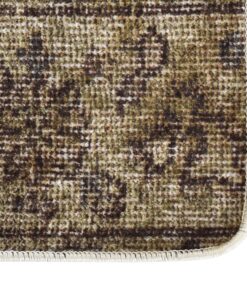 vidaXL Vloerkleed wasbaar anti-slip 400x300 cm meerkleurig