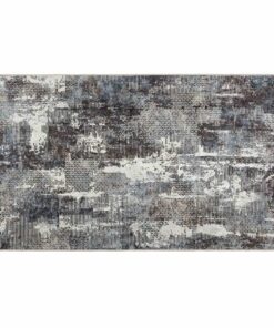 vidaXL Vloerkleed wasbaar anti-slip 80x150 cm meerkleurig